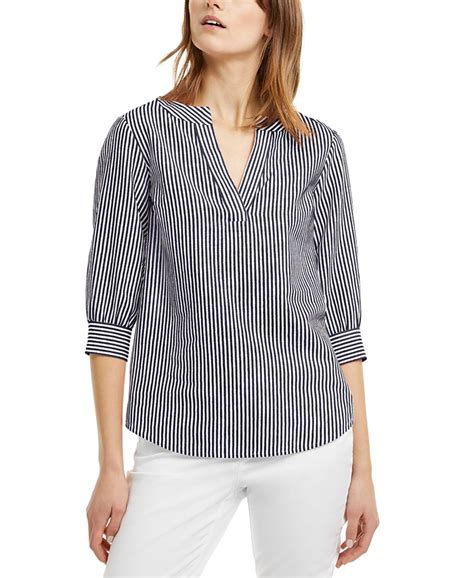 michael kors tunics|Michael Kors striped top.